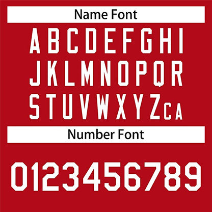 Custom Red Stitched Baseball Jersey Personalized Button Down Baseball T Shirt