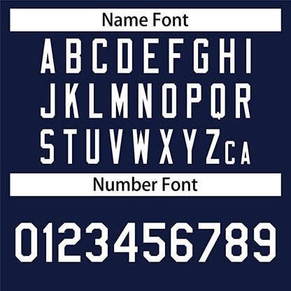 Custom Navy Stitched Baseball Jersey Personalized Button Down Baseball T Shirt