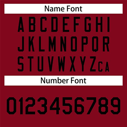 Custom Red Stitched Baseball Jersey Personalized Button Down Baseball T Shirt