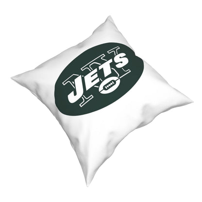 Custom Decorative Football Pillow Case New York Jets White Pillowcase Personalized Throw Pillow Covers