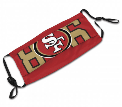 Football San Francisco 49ers Personalized Niner 806 Empire Face Mask With Filter