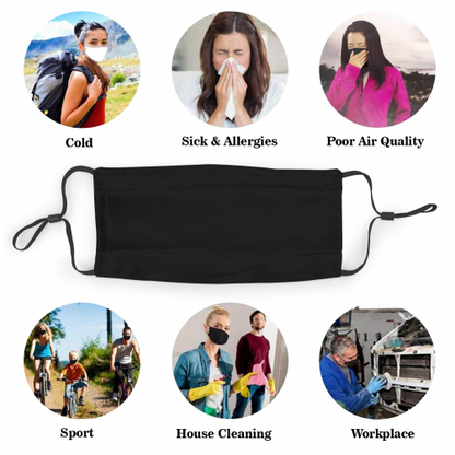 Print Dust Masks Fashion Football Personalized San Francisco 49ers Black Face Mask  45