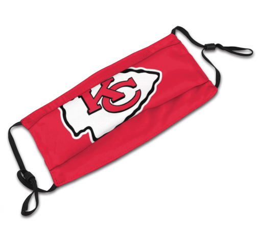 Print Football Personalized Kansas City Chiefs Adult Dust Mask With Filters PM 2.5