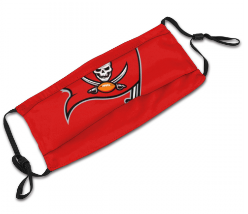 Print Football Personalized Tampa Bay Buccaneers Adult Dust Mask With Filters PM 2.5
