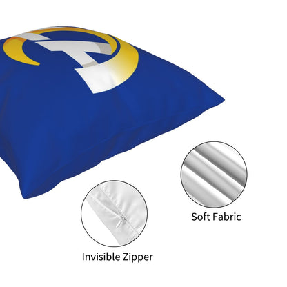 Custom Decorative Football Pillow Case 2020 New Los Angeles Rams Blue Pillowcase Personalized Throw Pillow Covers