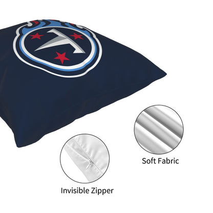 Custom Decorative Football Pillow Case Tennessee Titans Navy Pillowcase Personalized Throw Pillow Covers