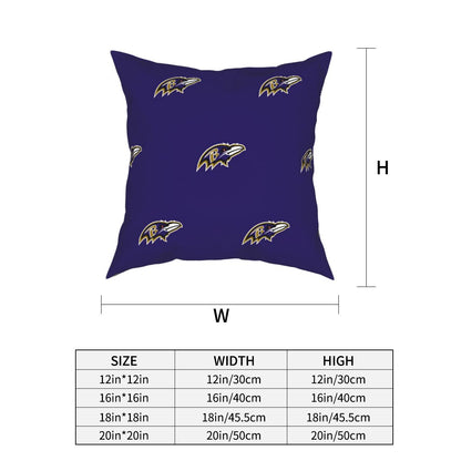 Custom Decorative Football Pillow Case Baltimore Ravens Pillowcase Personalized Throw Pillow Covers