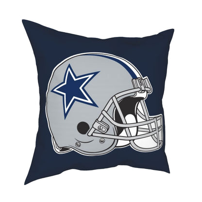 Custom Decorative Football Pillow Case Navy Dallas Cowboys Pillowcase Personalized Throw Pillow Covers