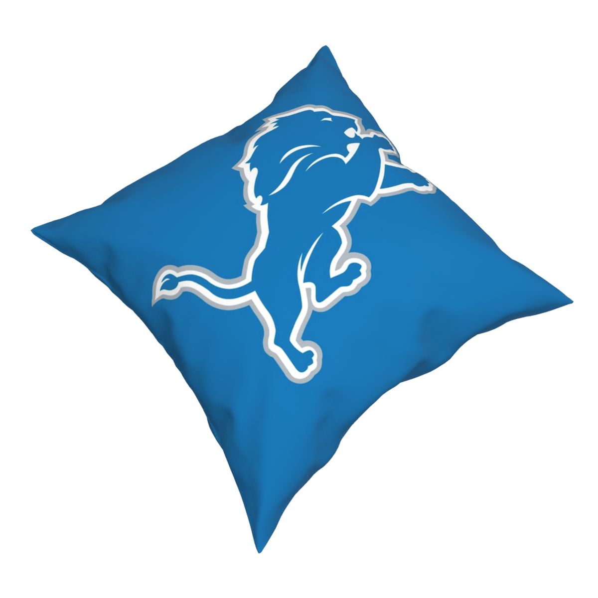 Custom Decorative Football Pillow Case Detroit Lions Blue Pillowcase Personalized Throw Pillow Covers