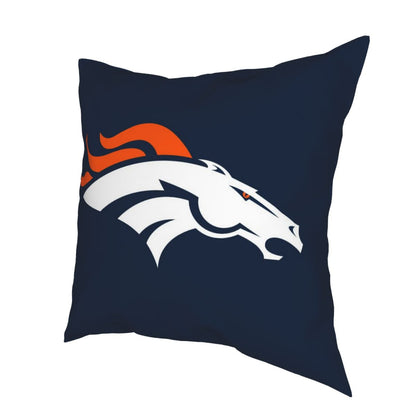 Custom Decorative Football Pillow Case Denver Broncos Navy Pillowcase Personalized Throw Pillow Covers