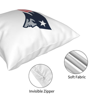 Custom Decorative Football Pillow Case New England Patriots White Pillowcase Personalized Throw Pillow Covers