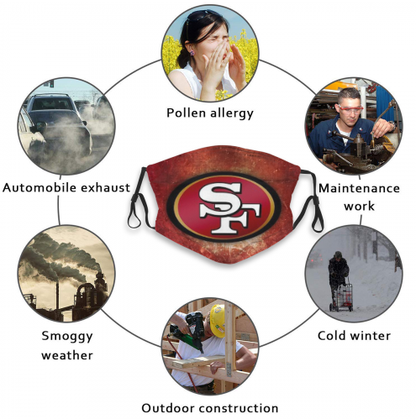Print Football Personalized San Francisco 49ers Adult Dust Mask