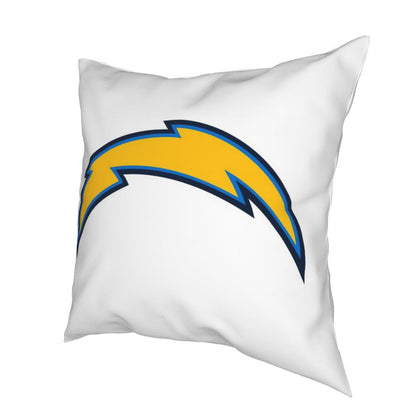 Custom Decorative Football Pillow Case Los Angeles Chargers White Pillowcase Personalized Throw Pillow Covers