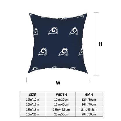 Custom Decorative Football Pillow Case Los Angeles Rams Pillowcase Personalized Throw Pillow Covers