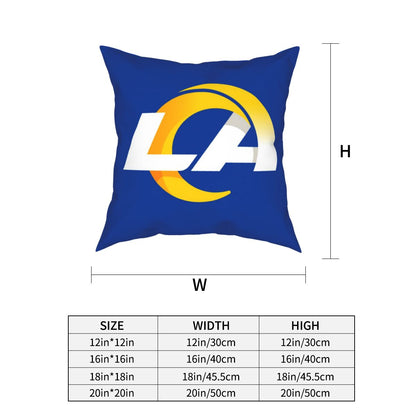 Custom Decorative Football Pillow Case 2020 New Los Angeles Rams Blue Pillowcase Personalized Throw Pillow Covers