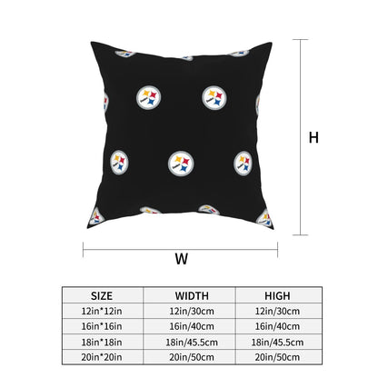 Custom Decorative Football Pillow Case Pittsburgh Steelers Pillowcase Personalized Throw Pillow Covers