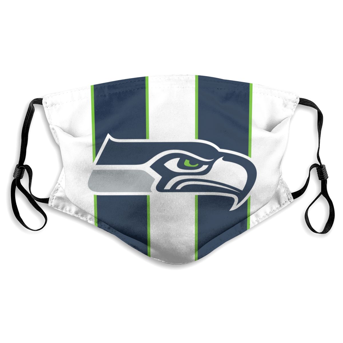 Custom Football Personalized S.Seahawk 01- White Dust Face Mask With Filters PM 2.5