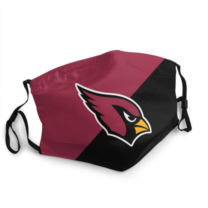 Custom Football Personalized Arizona Cardinals Dust Face Mask With Filters PM 2.5