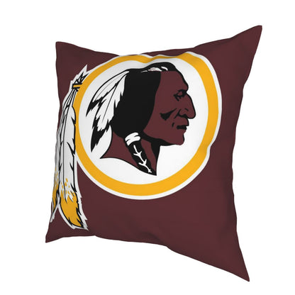 Custom Decorative Football Pillow Case Washington Redskins Burgundy Pillowcase Personalized Throw Pillow Covers
