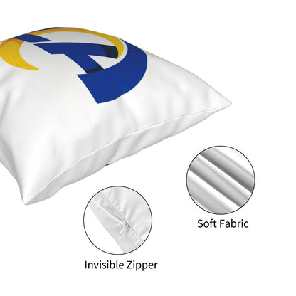 Custom Decorative Football Pillow Case 2020 New Los Angeles Rams White Pillowcase Personalized Throw Pillow Covers