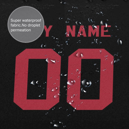 Custom Football San Francisco 49ers style personalized shower curtain custom design name and number set of 12 shower curtain hooks Rings