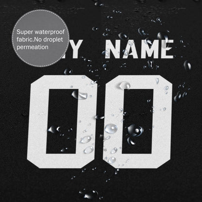 Custom Football Jacksonville Jaguars style personalized shower curtain custom design name and number set of 12 shower curtain hooks Rings