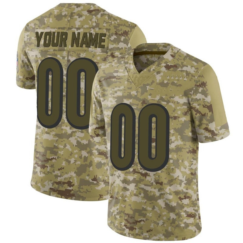 Custom Camo Cincinnati Bengals Limited 2018 Salute To Service Football Jersey
