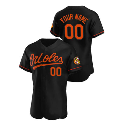 Custom Baseball Game Baltimore Orioles Black Stitched Jerseys