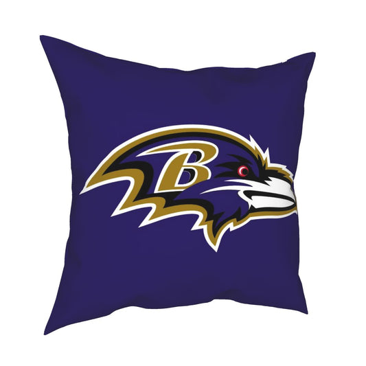 Custom Decorative Football Pillow Case Baltimore Ravens Purple Pillowcase Personalized Throw Pillow Covers