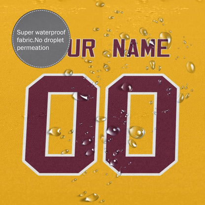 Custom Football Washington Commanders style personalized shower curtain custom design name and number set of 12 shower curtain hooks Rings