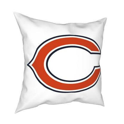 Custom Decorative Football Pillow Case Chicago Bears White Pillowcase Personalized Throw Pillow Covers