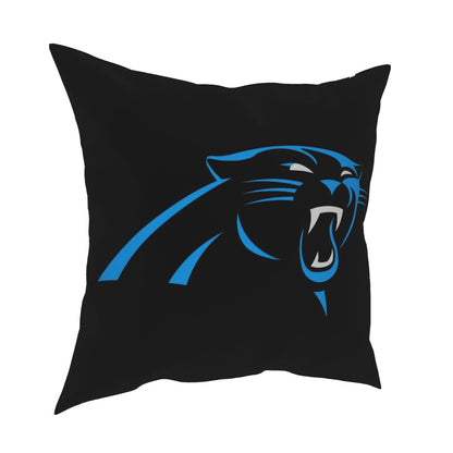 Custom Decorative Football Pillow Case Carolina Panthers Black Pillowcase Personalized Throw Pillow Covers