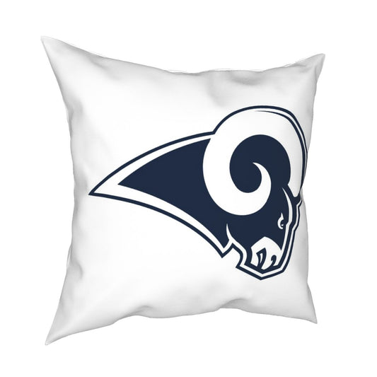 Custom Decorative Football Pillow Case Los Angeles Rams White Pillowcase Personalized Throw Pillow Covers