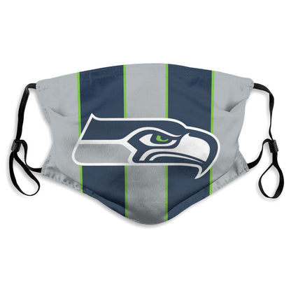 Custom Football Personalized S.Seahawk 01- Grey Dust Face Mask With Filters PM 2.5
