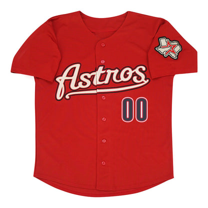 Custom 2012 Houston Astros Red Men's Jersey Stitched