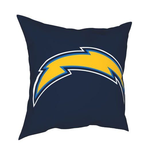 Custom Decorative Football Pillow Case Los Angeles Chargers Navy Pillowcase Personalized Throw Pillow Covers