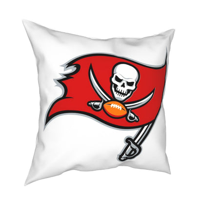Custom Decorative Football Pillow Case Tampa Bay Buccaneers White Pillowcase Personalized Throw Pillow Covers