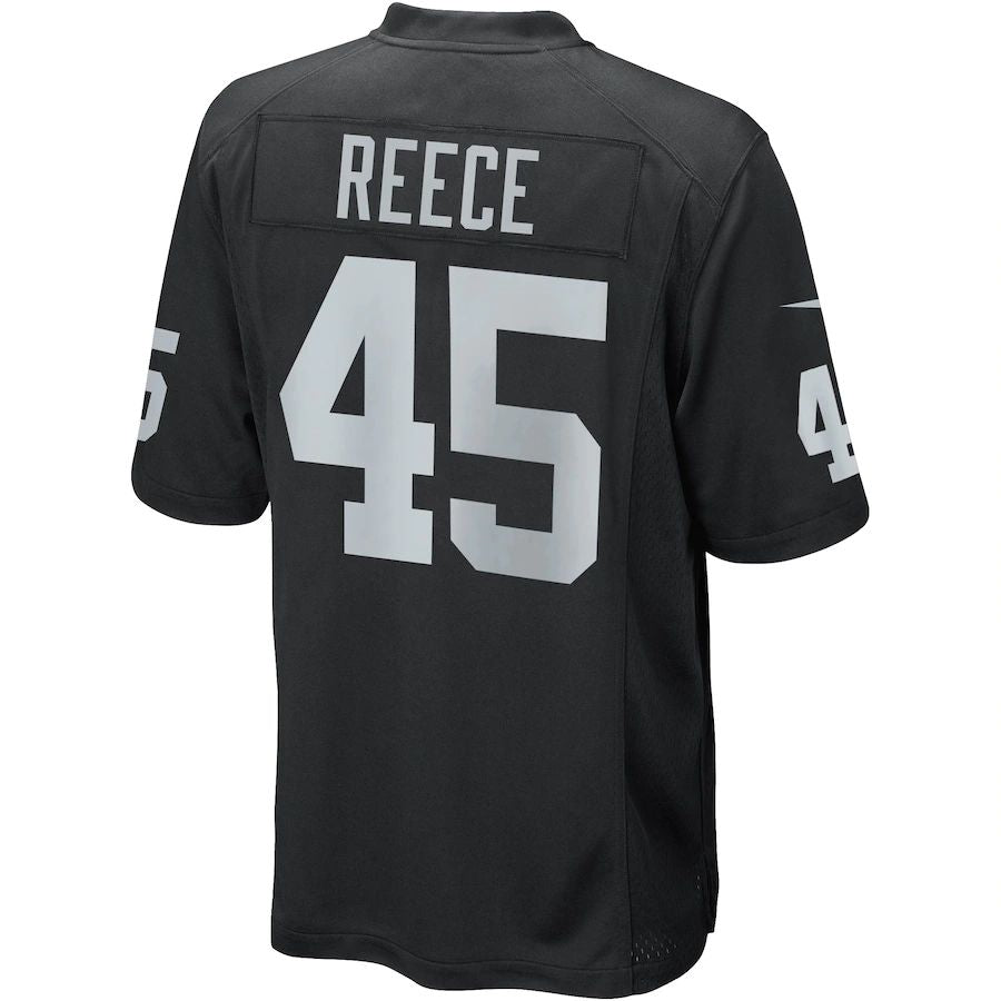 LV.Raiders #45 Marcel Reece Black Game Jersey Stitched American Football Jerseys