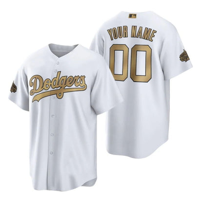 Custom Baseball Jerseys Los Angeles Dodgers White 2022 All Star Game Stitched Jerseys