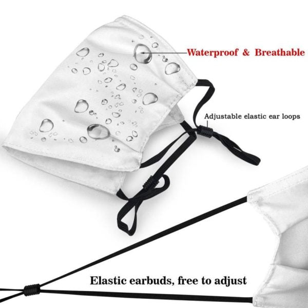 Football Face Mask Jets 3 Packs Washable Reusable Total With 6 Filters Breathable Sports Women Men Face Cover