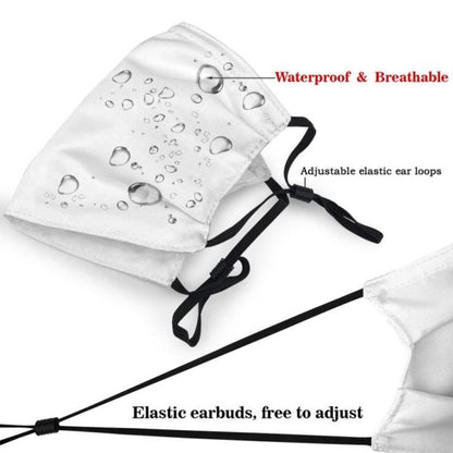 Football Face Mask Dolphins 3 Packs Washable Reusable Total With 6 Filters Breathable Sports Women Men Face Cover