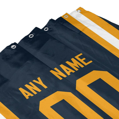 Custom Football Green Bay Packers style personalized shower curtain custom design name and number set of 12 shower curtain hooks Rings