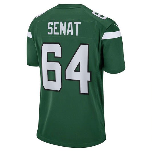 NY.Jets #64 Greg Senat Gotham Green Game Player Jersey Stitched American Football Jerseys