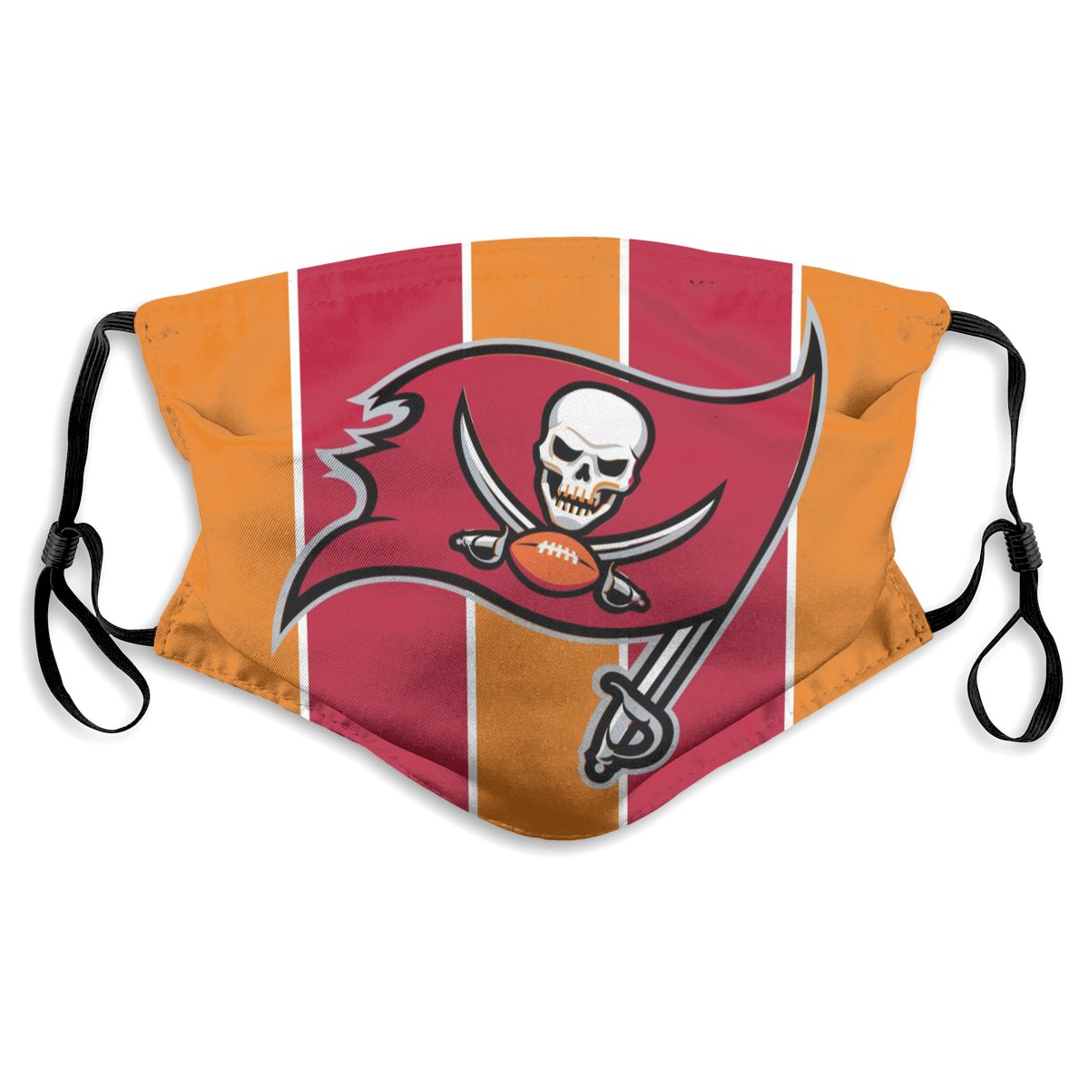 Custom Football Personalized TB.Buccaneer 01- Orange Dust Face Mask With Filters PM 2.5