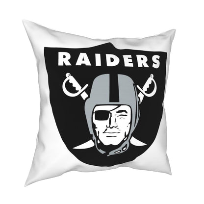 Custom Decorative Football Pillow Case Las Vegas Raiders White Pillowcase Personalized Throw Pillow Covers