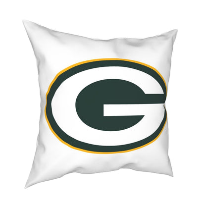 Custom Decorative Football Pillow Case Green Bay Packers White Pillowcase Personalized Throw Pillow Covers