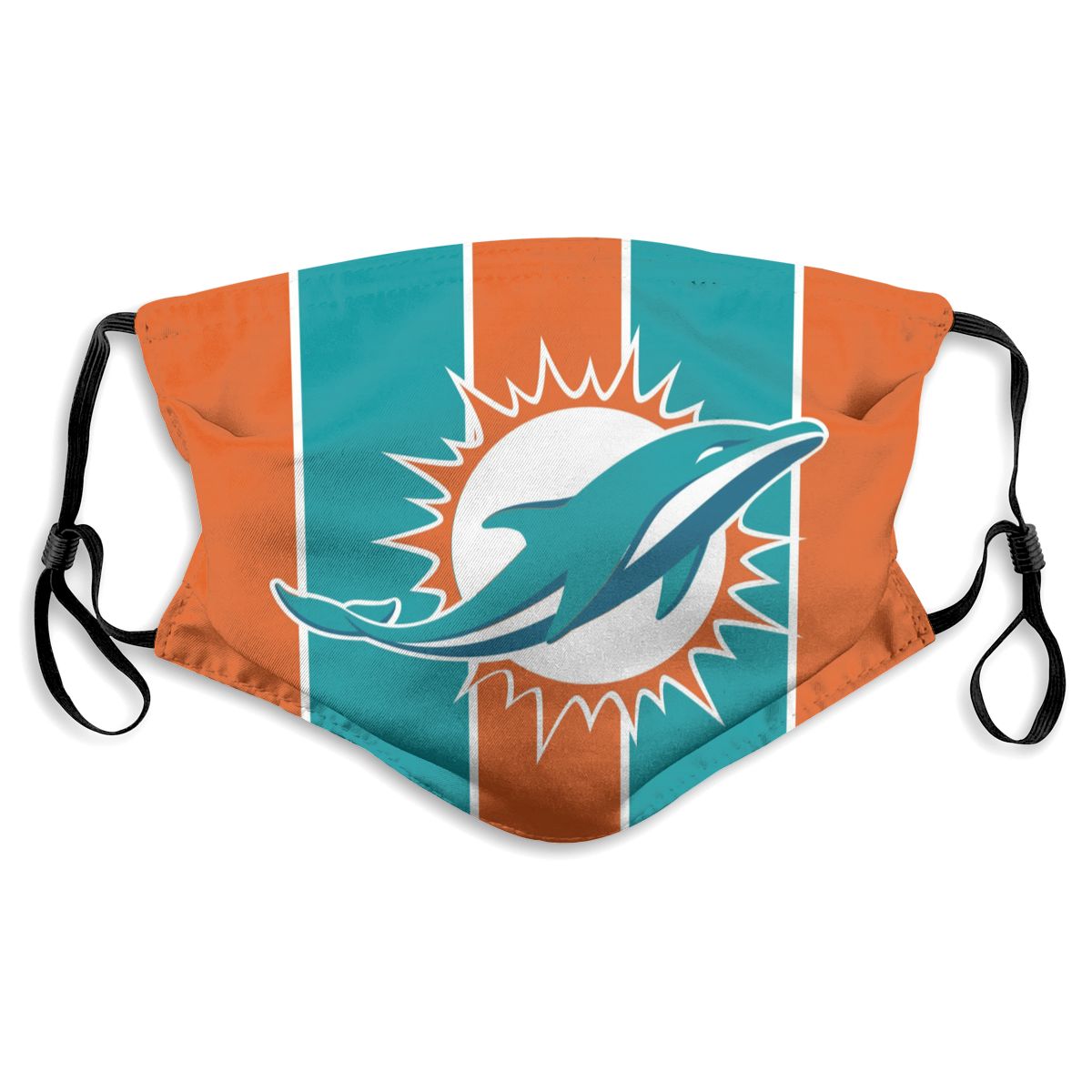 Custom Football Personalized M.Dolphin 01- Orange Dust Face Mask With Filters PM 2.5
