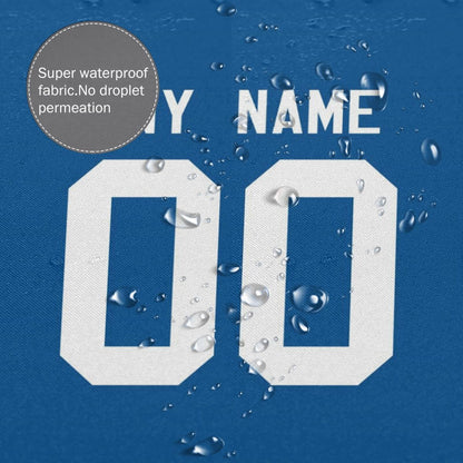 Custom Football New York Giants style personalized shower curtain custom design name and number set of 12 shower curtain hooks Rings