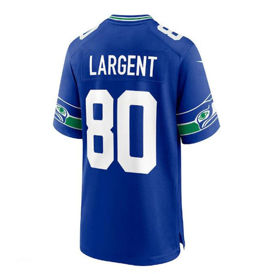 S.Seahawks #80 Throwback Retired Player Game Jersey - Royal Stitched American Football Jerseys