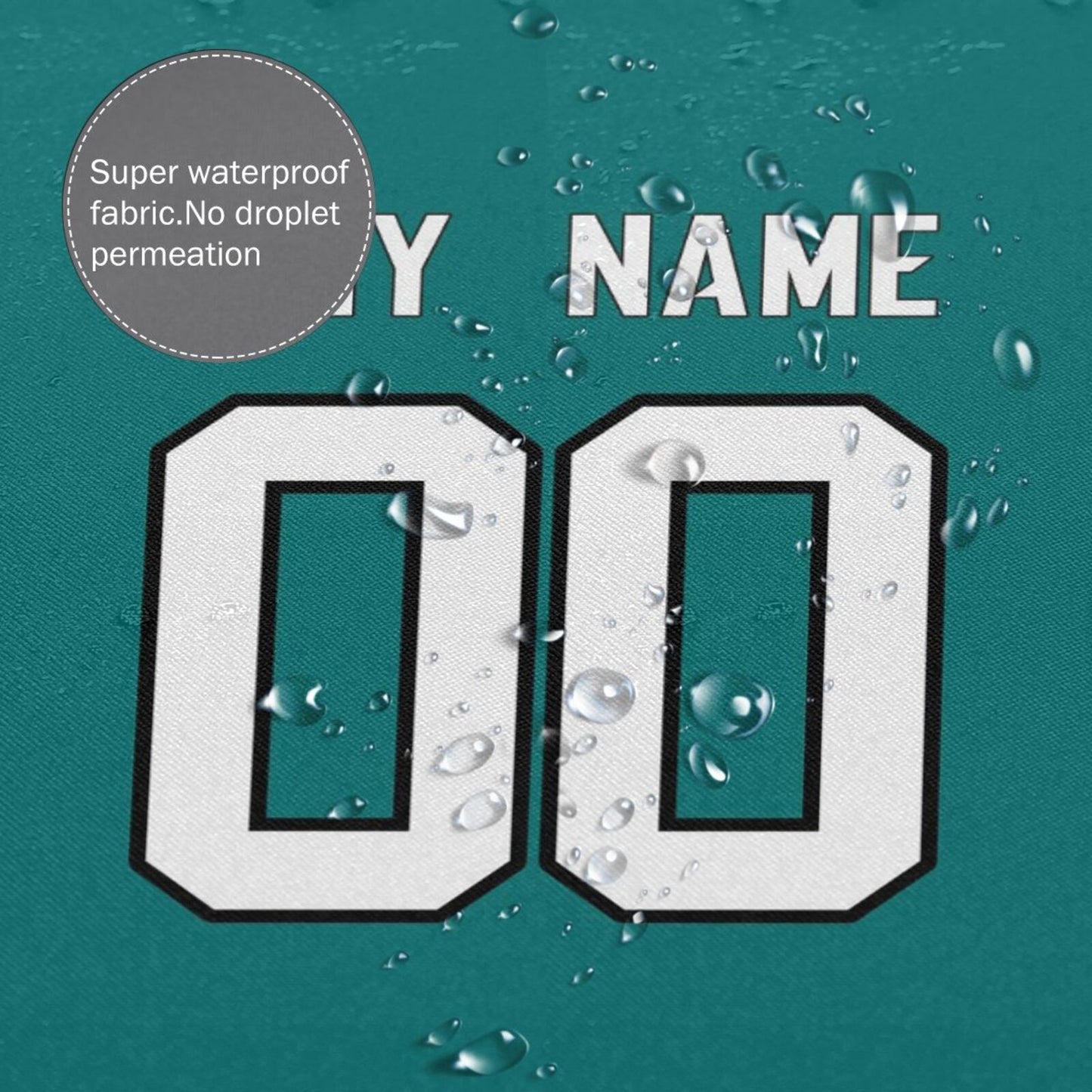 Custom Football Jacksonville Jaguars style personalized shower curtain custom design name and number set of 12 shower curtain hooks Rings